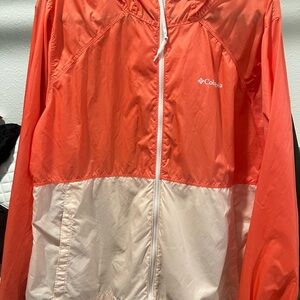 Columbia pink and Cream Bomber Jacket